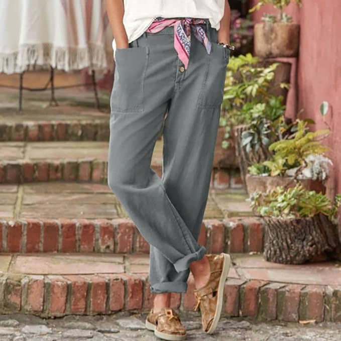 KIM | ELEGANTE LINNEN PANTALON