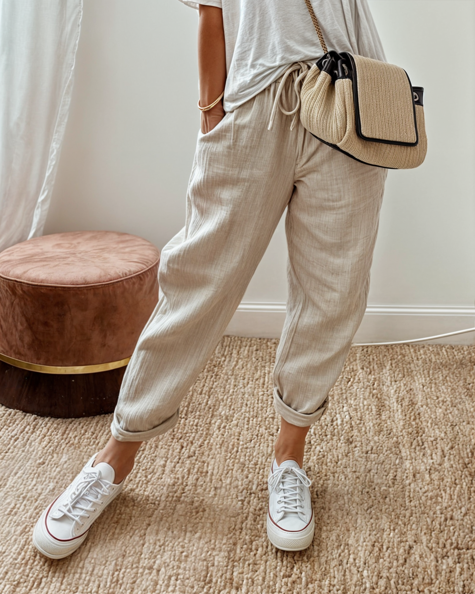ROSA | ELEGANTE PANTALON VAN LINNENMIX