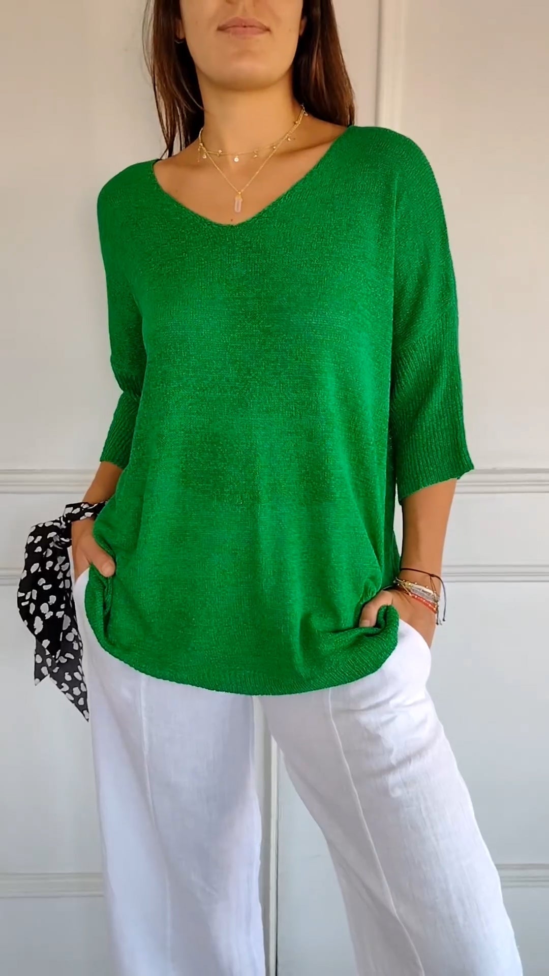 Anna - Gebreide V-hals top