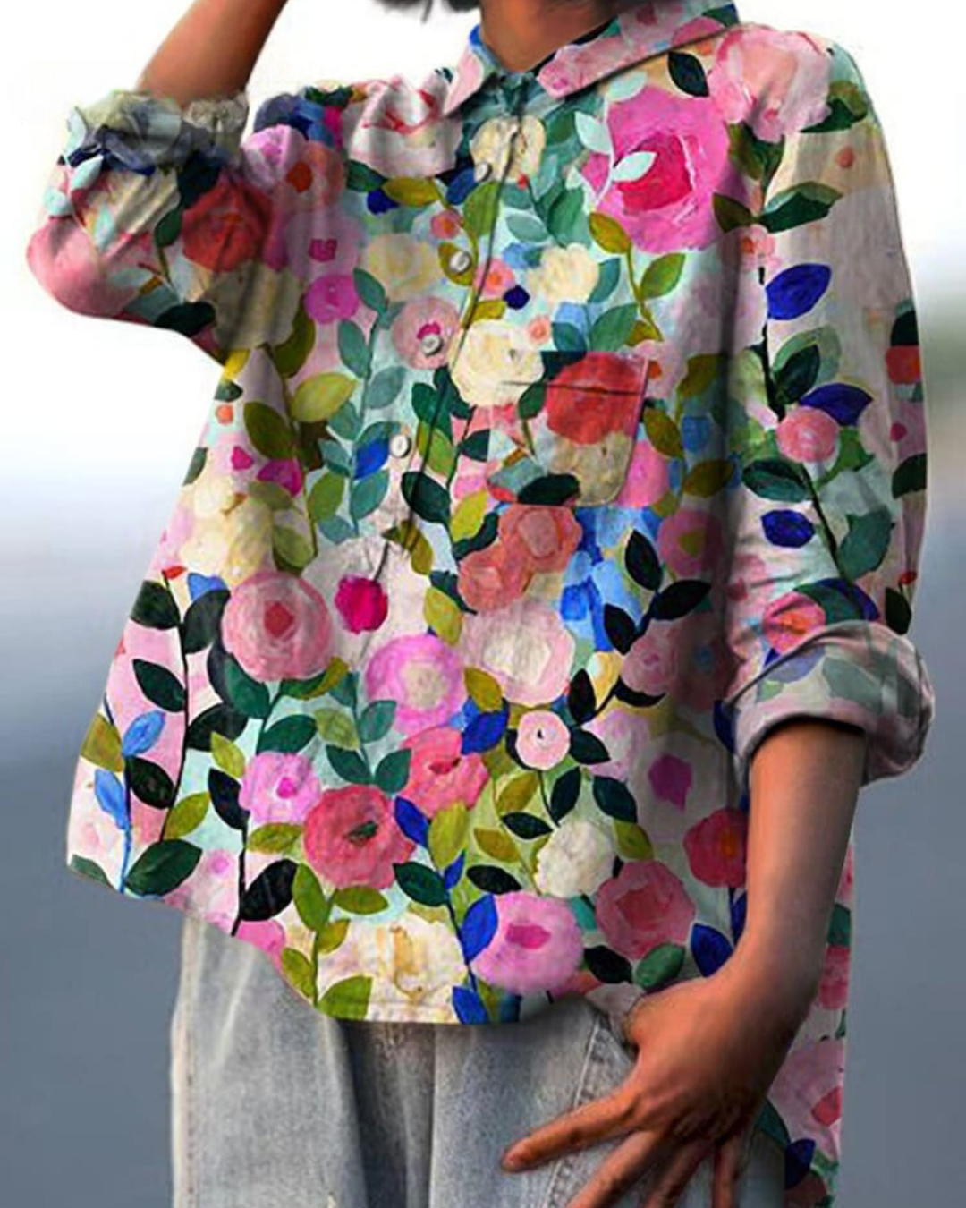 SANNE | BLOUSE MET BLOEMENPRINT