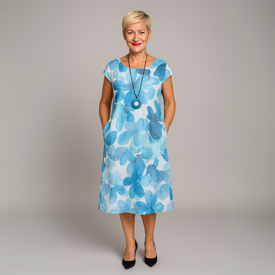 ANITA | ELEGANTE RONDE HALS JURK