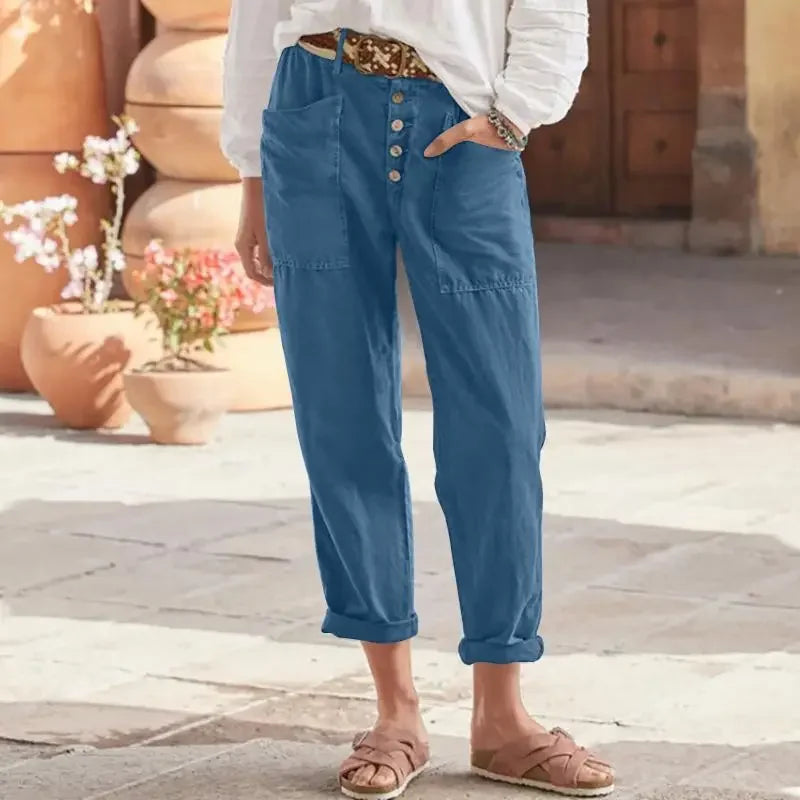KIM | ELEGANTE LINNEN PANTALON