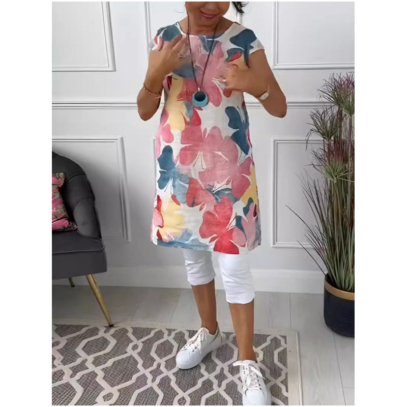 ANITA | ELEGANTE RONDE HALS JURK